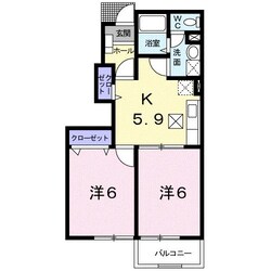 メゾンエトワールCの物件間取画像